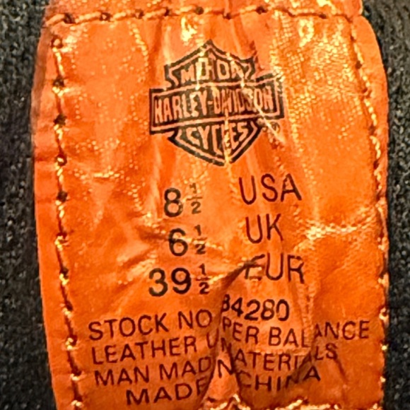 Harley-Davidson Tyler Moto Boots Women’s Black Leather Laces Logo Size 8.5 - Picture 9 of 10